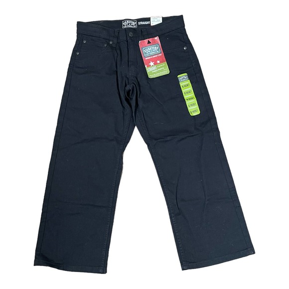 Levi's Strauss Signature Boy Black Denim Jeans Straight Leg Size 29x25 NWT - Picture 1 of 8